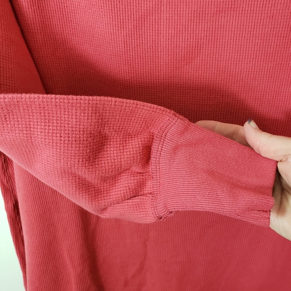 We The Free Free People Amelia Waffle Knit Oversized Thermal Top - Picture 8 of 9